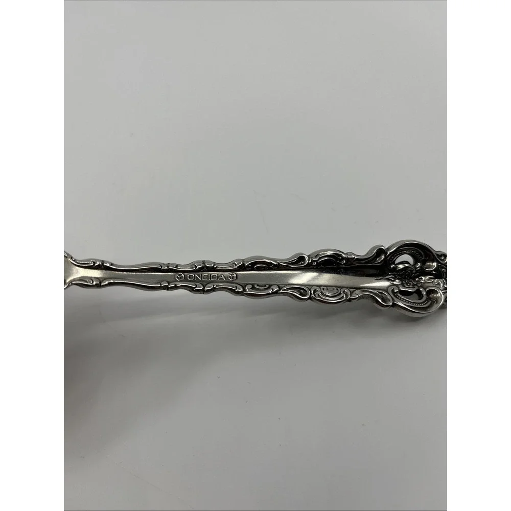Oneida DA VINCI Stainless Heirloom Cube Marked Silverware Spoon 6.25